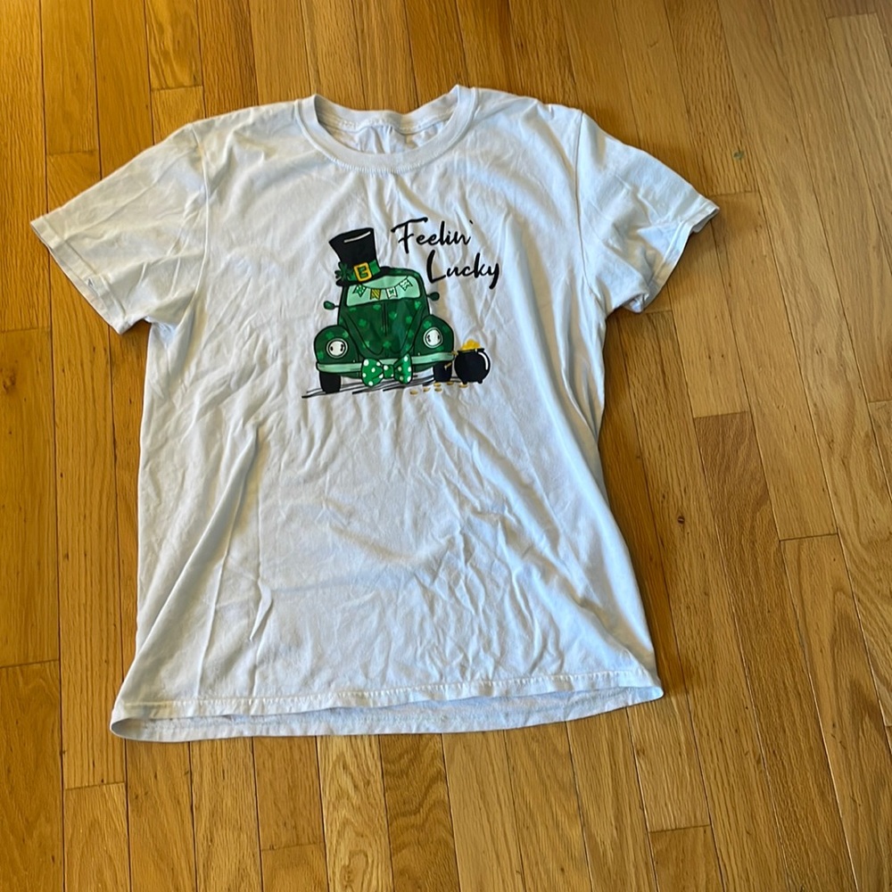 Saint Patricks Shamrock Top Feeling Lucky